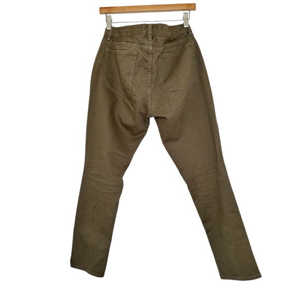 J.CREW Toothpick Skinny Ankle Jeans Olive Green Zipper Pockets - Picture 3 of 6